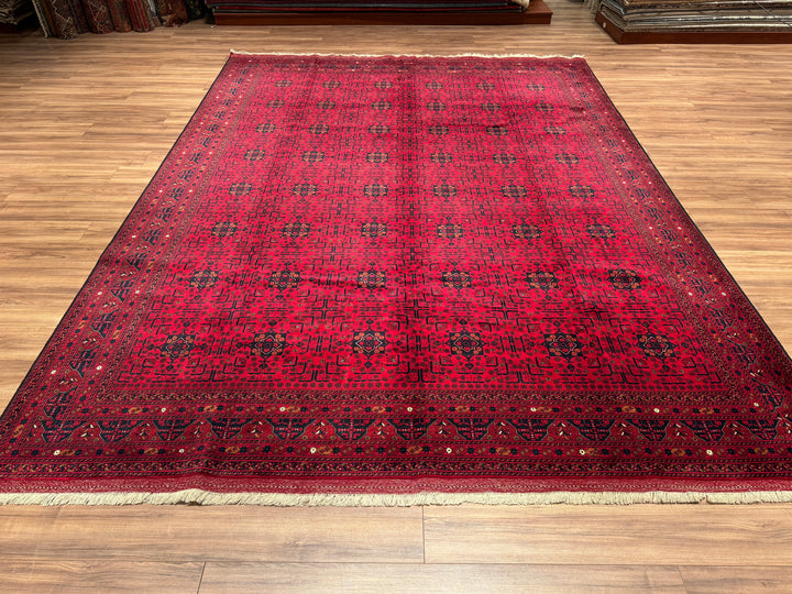 Afghan Carpet Bilcik Original Hand Woven Vegetable Dyed Wool 297x390 11.50 Square Meters - 10x14 ft