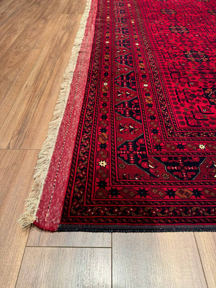 Afghan Carpet Bilcik Original Hand Woven Vegetable Dyed Wool 297x390 11.50 Square Meters - 10x14 ft