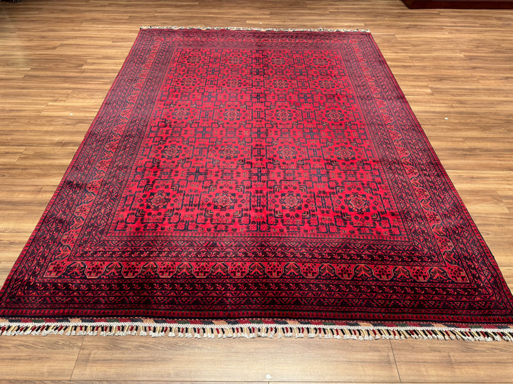 Afghan Carpet Hamyap Original Hand Woven Vegetable Dyed Wool 254x341 8.66 Square Meters - 9x12 ft