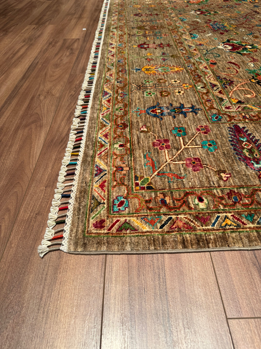 Sultani Binbirgece Original Hand Woven Brown Vegetable Dyed Wool Carpet 264x364 9.61 Square Meters - 9x12 ft