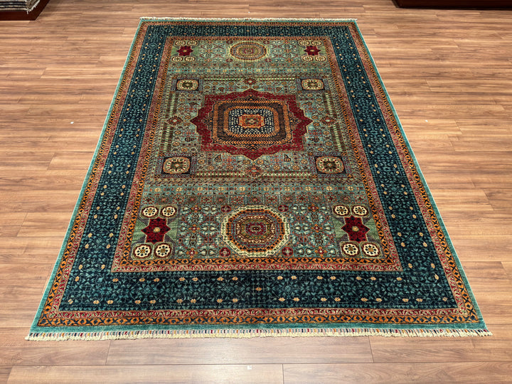 Mamluk Original Hand Woven Multi Vegetable Dyed Wool Carpet 246x344 8.46 Square Meters - 9x12 ft