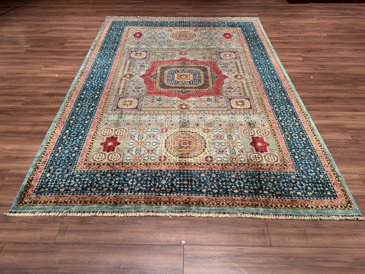 Mamluk Original Hand Woven Multi Vegetable Dyed Wool Carpet 246x344 8.46 Square Meters - 9x12 ft