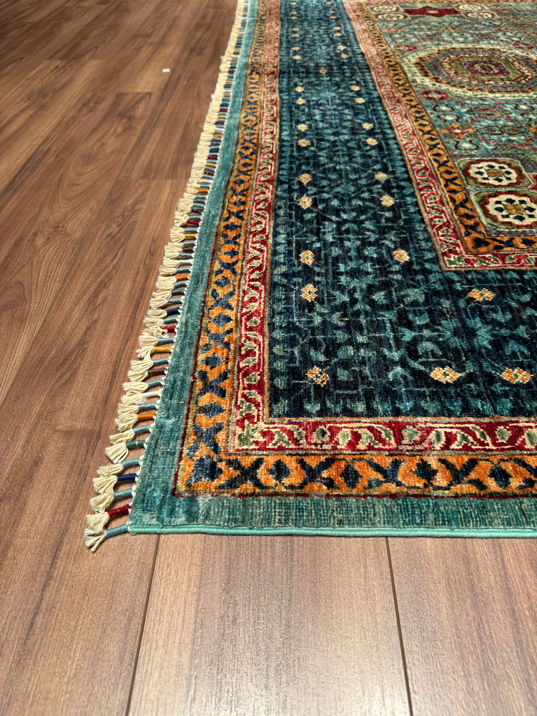 Mamluk Original Hand Woven Multi Vegetable Dyed Wool Carpet 246x344 8.46 Square Meters - 9x12 ft