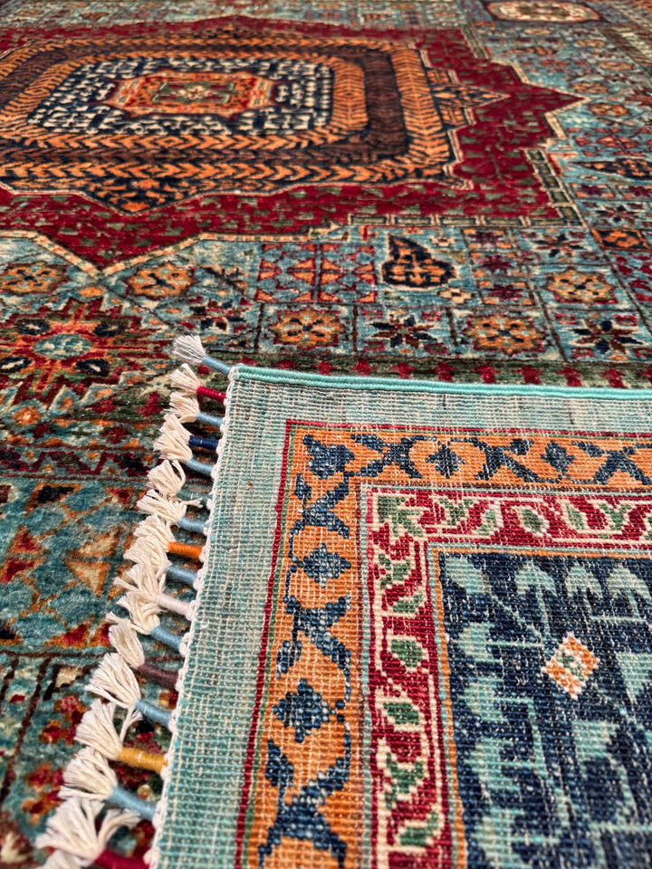 Mamluk Original Hand Woven Multi Vegetable Dyed Wool Carpet 246x344 8.46 Square Meters - 9x12 ft