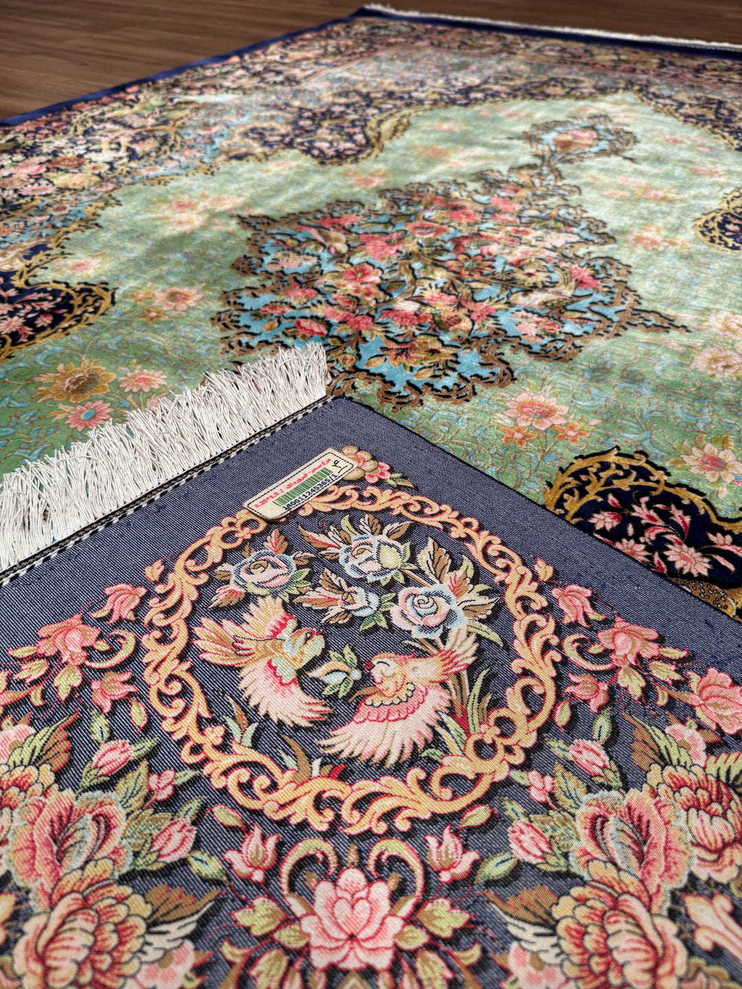 Iranian Classic Patterned Multi-Color Modal Silk Rug 150x225 cm (3.38 square meters - 5x7 ft)