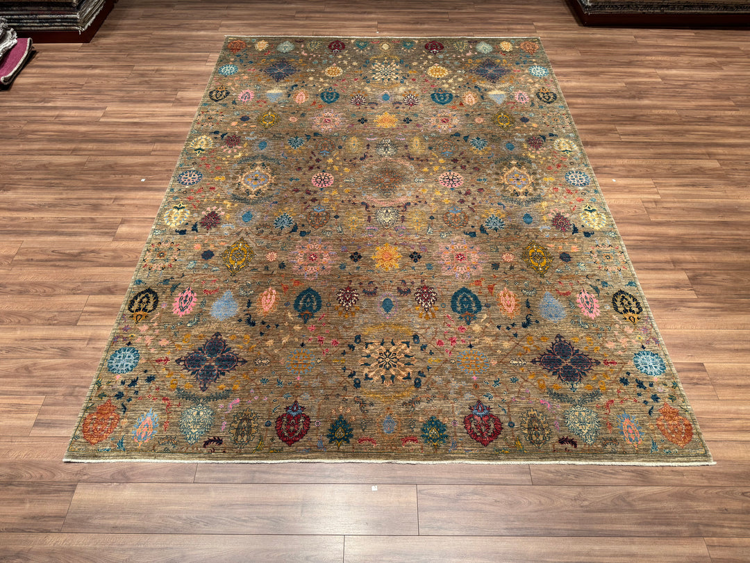 Beige Güllüce Original Vegetable Dyed Hand Woven Wool Carpet 270x366 9.88 Square Meters - 9x12 ft