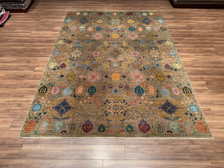 Beige Güllüce Original Vegetable Dyed Hand Woven Wool Carpet 270x366 9.88 Square Meters - 9x12 ft