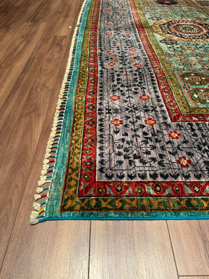 Mamluk Original Hand Woven Multi Vegetable Dyed Wool Carpet 273x368 10.05 Square Meters - 9x12 ft