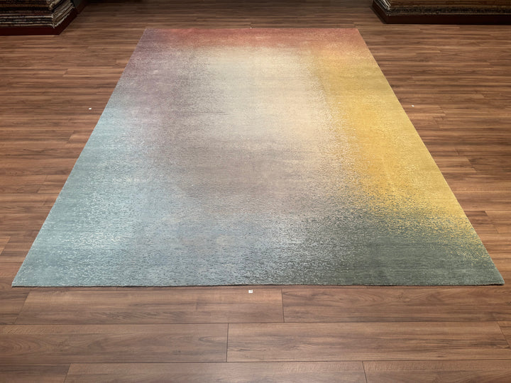 New Diamond Original Hand Woven Multi Wool Bamboo Carpet 275x376 10.34 Square Meters - 10x14 ft