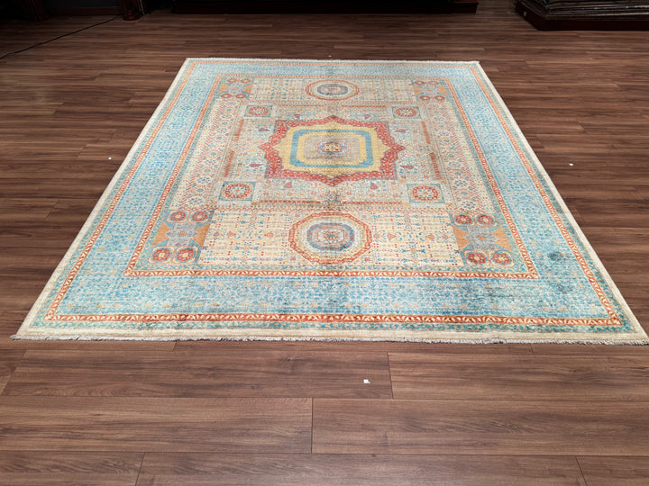 Mamluk Original Hand Woven Multi Vegetable Dyed Wool Carpet 250x292 7.30 Square Meters - 8x10 ft