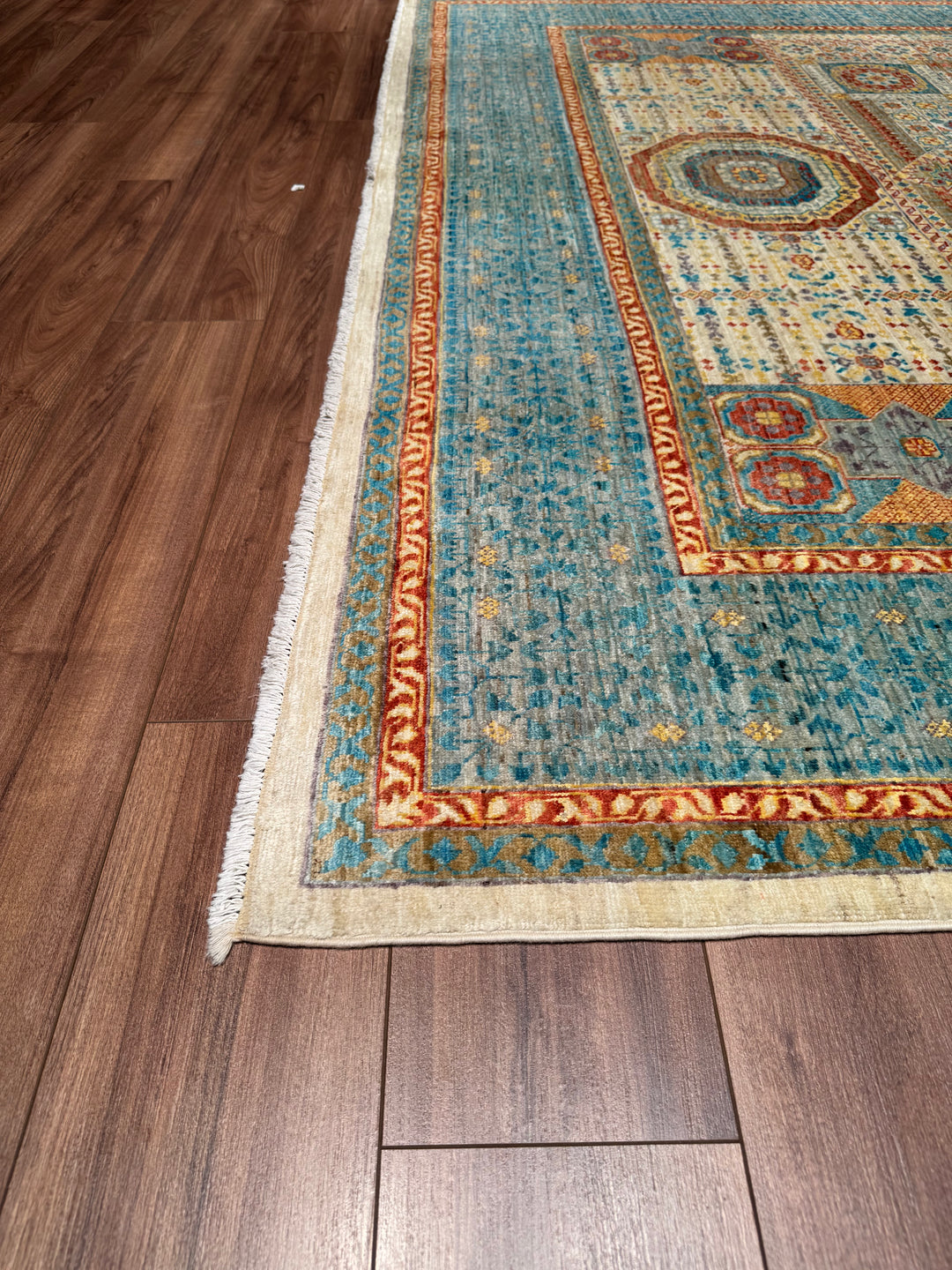 Mamluk Original Hand Woven Multi Vegetable Dyed Wool Carpet 250x292 7.30 Square Meters - 8x10 ft