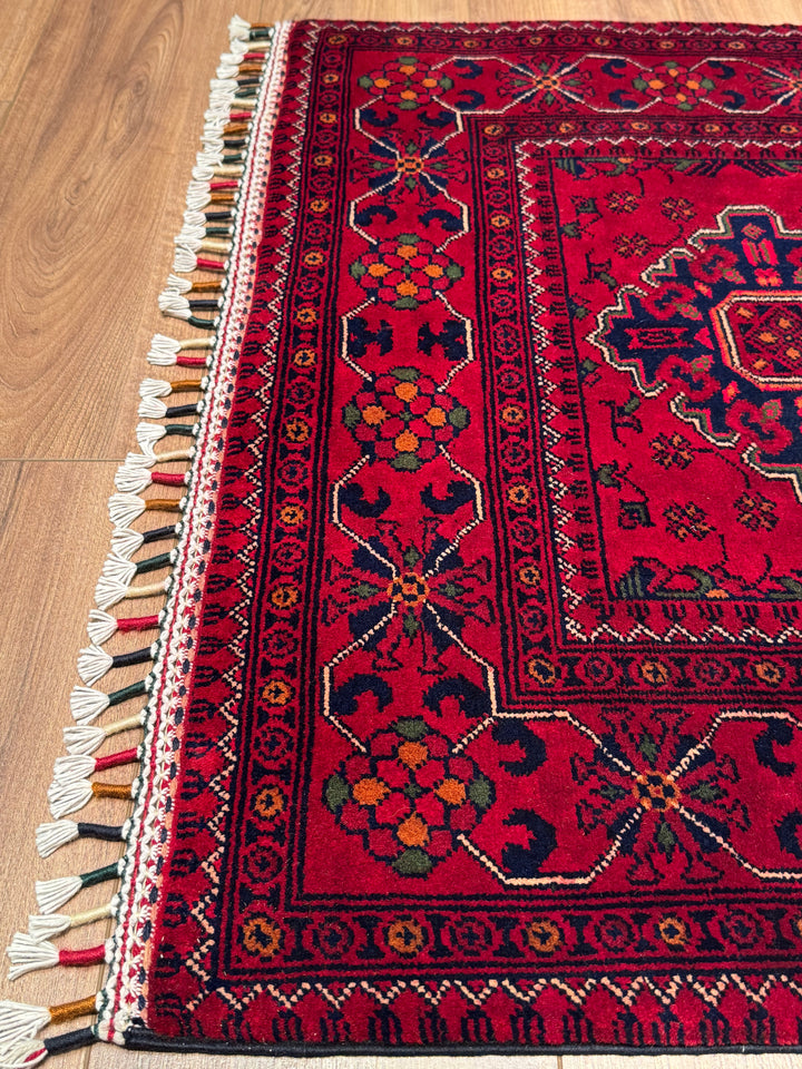 Afgan Halısı Hamyap Yolluk Orijinal El Dokuması Kök Boya Yün 0.86x191 1.64 Metrekare - 2x6 ft