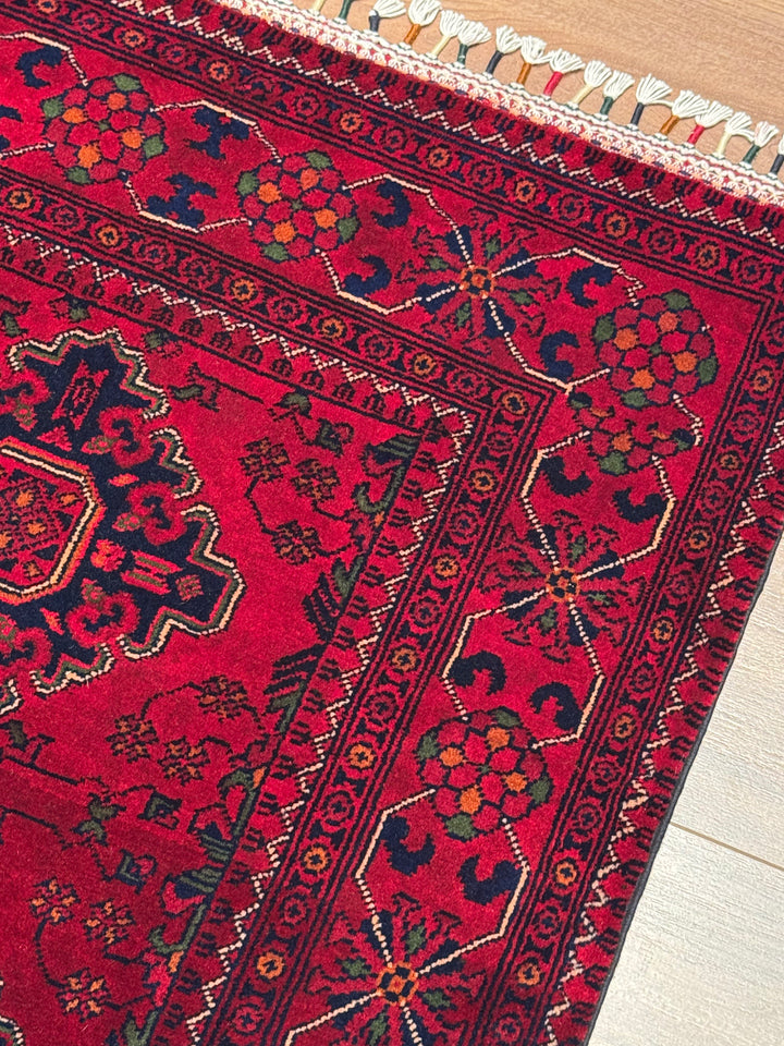 Afgan Halısı Hamyap Yolluk Orijinal El Dokuması Kök Boya Yün 0.86x191 1.64 Metrekare - 2x6 ft