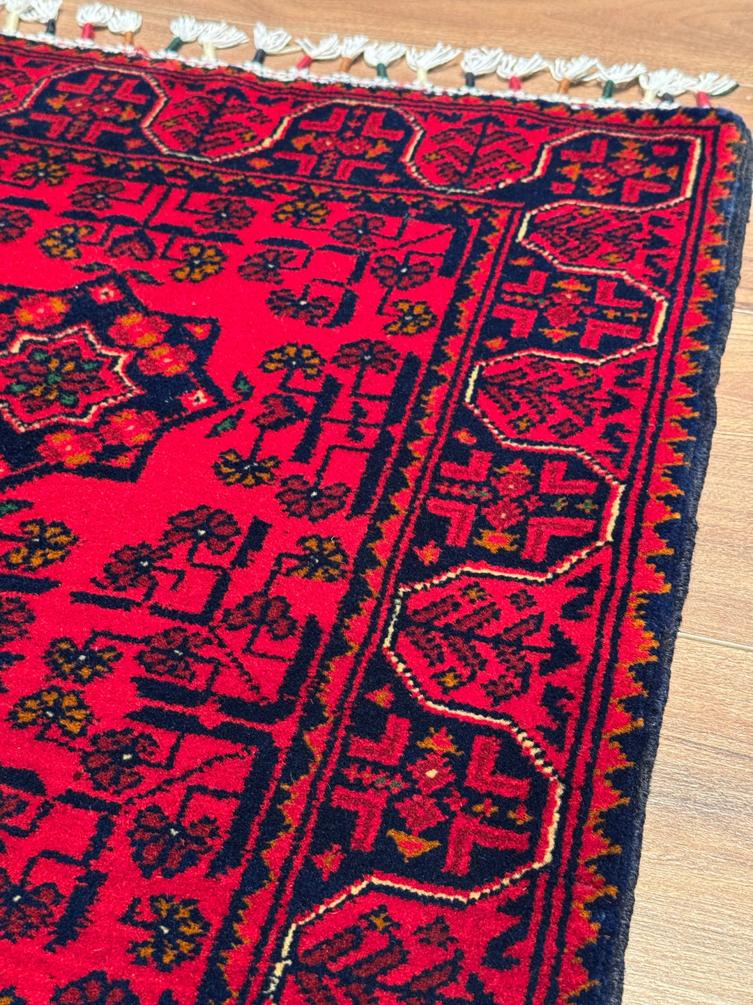 Afgan Halısı Hamyap Yolluk Orijinal El Dokuması Kök Boya Yün 0.52x144 0.75 Metrekare - 2x4 ft