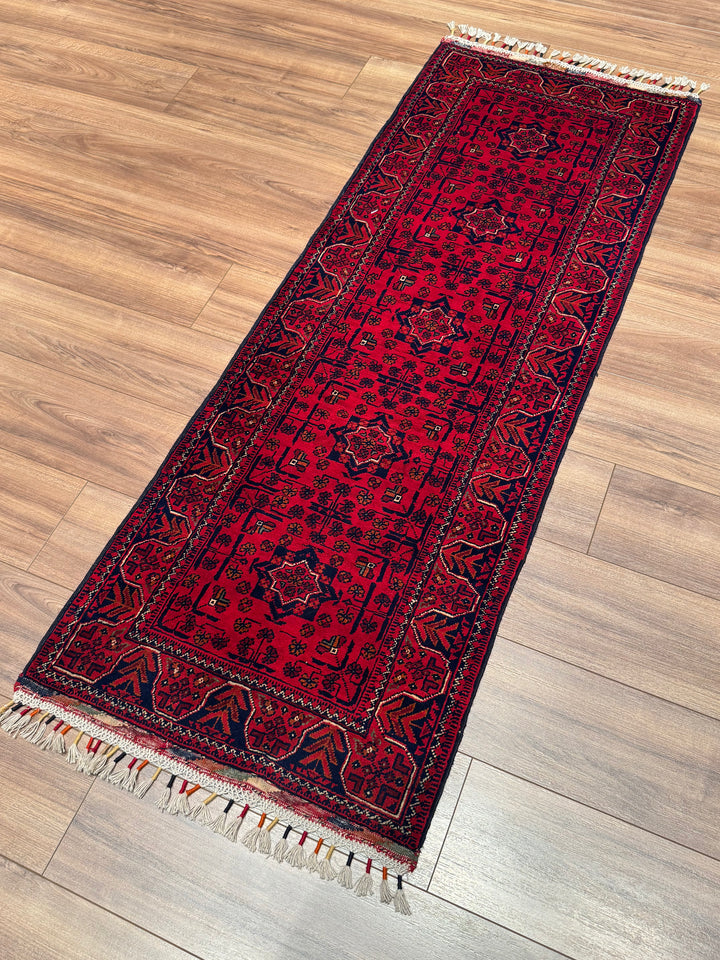 Afgan Halısı Hamyap Yolluk Orijinal El Dokuması Kök Boya Yün 0.66x178 1.17 Metrekare - 2x6 ft