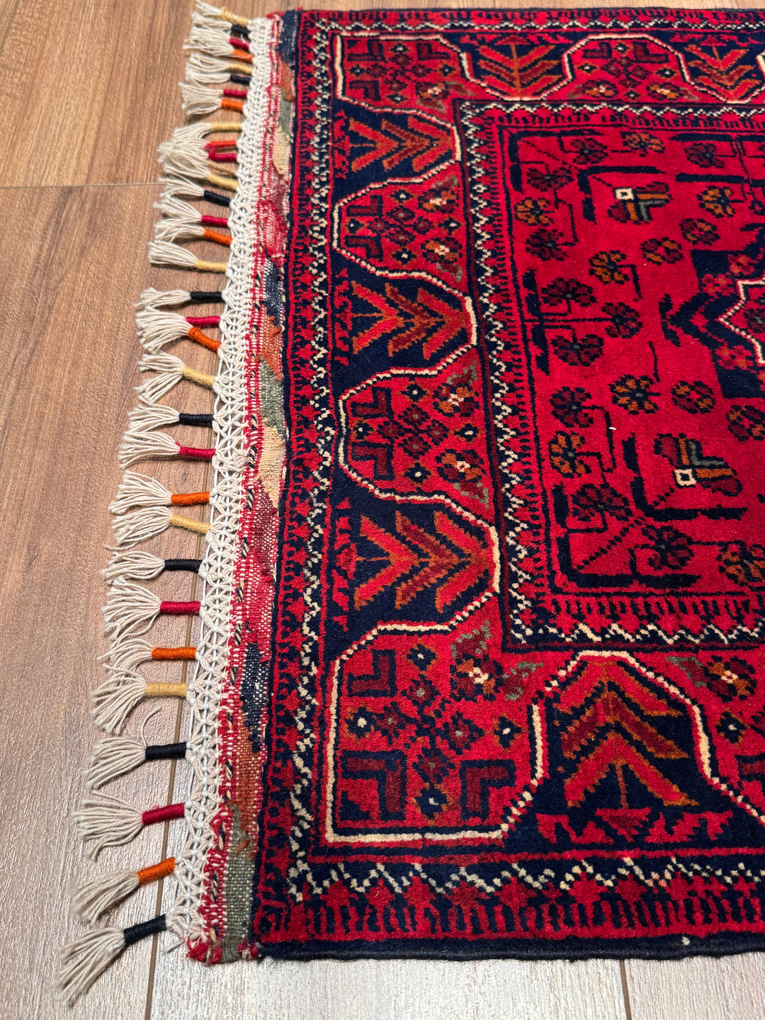 Afgan Halısı Hamyap Yolluk Orijinal El Dokuması Kök Boya Yün 0.66x178 1.17 Metrekare - 2x6 ft