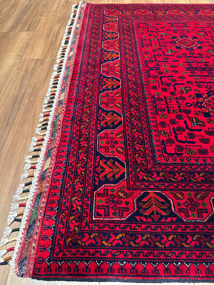 Afgan Halısı Hamyap Orijinal El Dokuması Kök Boya Yün 152x203 3.09 Metrekare - 5x6 ft