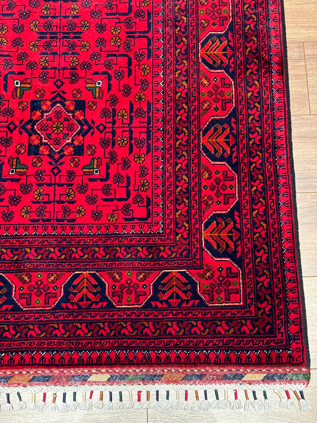 Afgan Halısı Hamyap Orijinal El Dokuması Kök Boya Yün 152x203 3.09 Metrekare - 5x6 ft