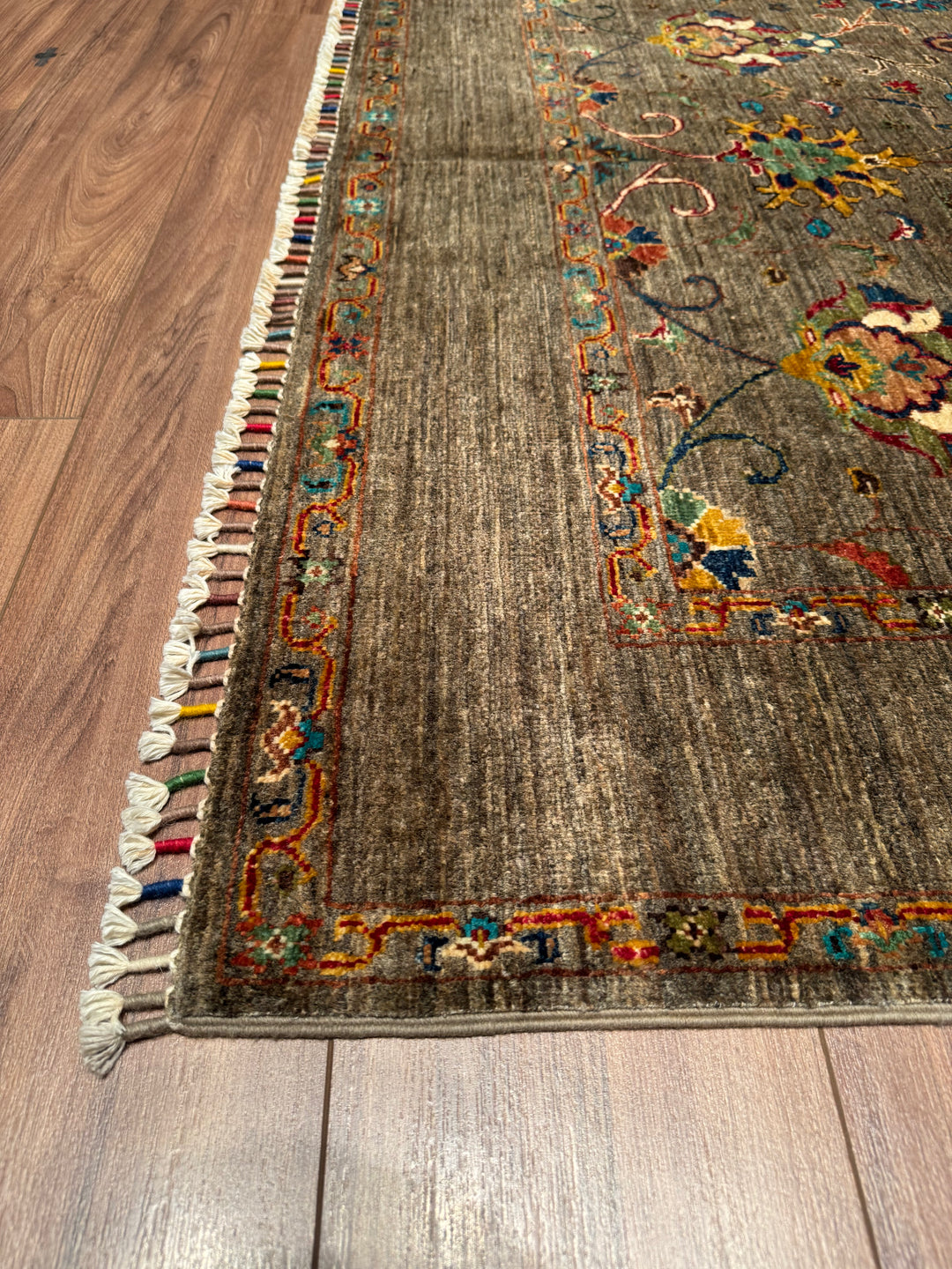 Sultani Binbirgece Original Hand Woven Brown Vegetable Dyed Wool Carpet 151x207 3.13 Square Meters - 5x6 ft