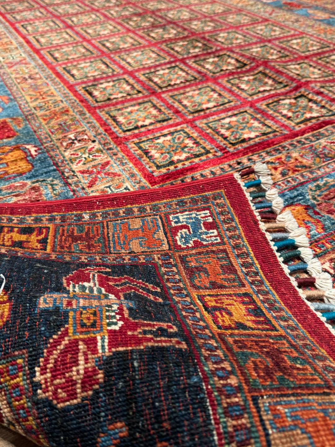 Pazırık Orijinal El Dokuması Multi Kök Boya Yün Halı 170x265 4.51 Metrekare - 5x8 ft