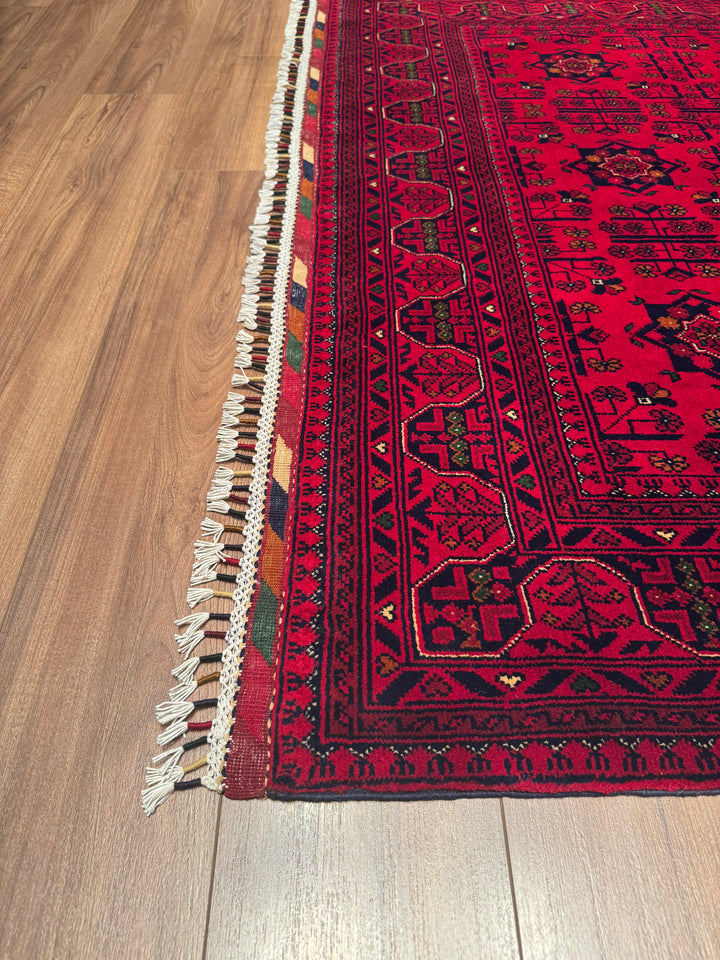 Afghan Carpet Hamyap Original Hand Woven Vegetable Dyed Wool 172x238 4.09 Square Meters - 5x6 ft