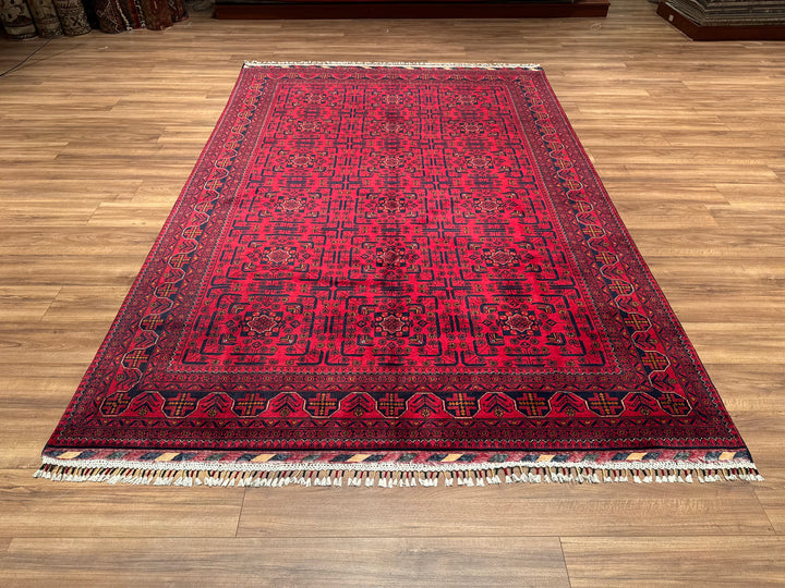 Afghan Carpet Hamyap Original Hand Woven Vegetable Dyed Wool 200x295 5.90 Square Meters - 6x9 ft