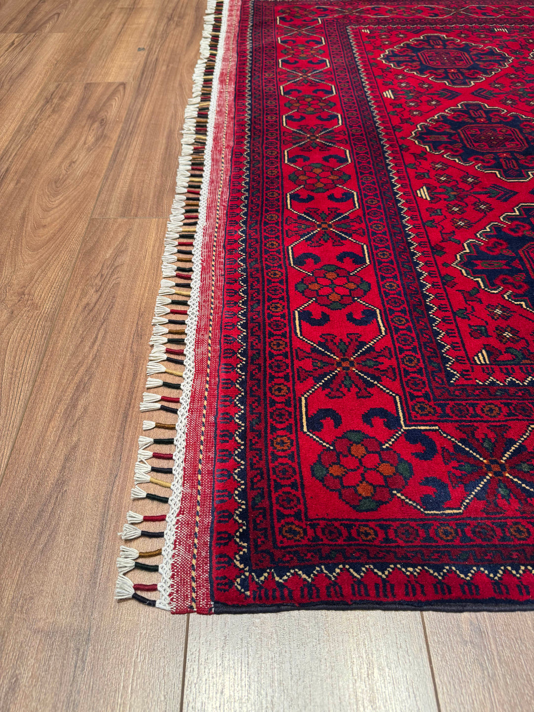 Afghan Carpet Hamyap Original Hand Woven Vegetable Dyed Wool 150x217 3.26 Square Meters - 5x6 ft