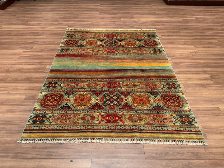 Khorjin Original Hand Woven Beige Vegetable Dyed Wool Carpet 175x230 4.03 Square Meters - 6x9 ft