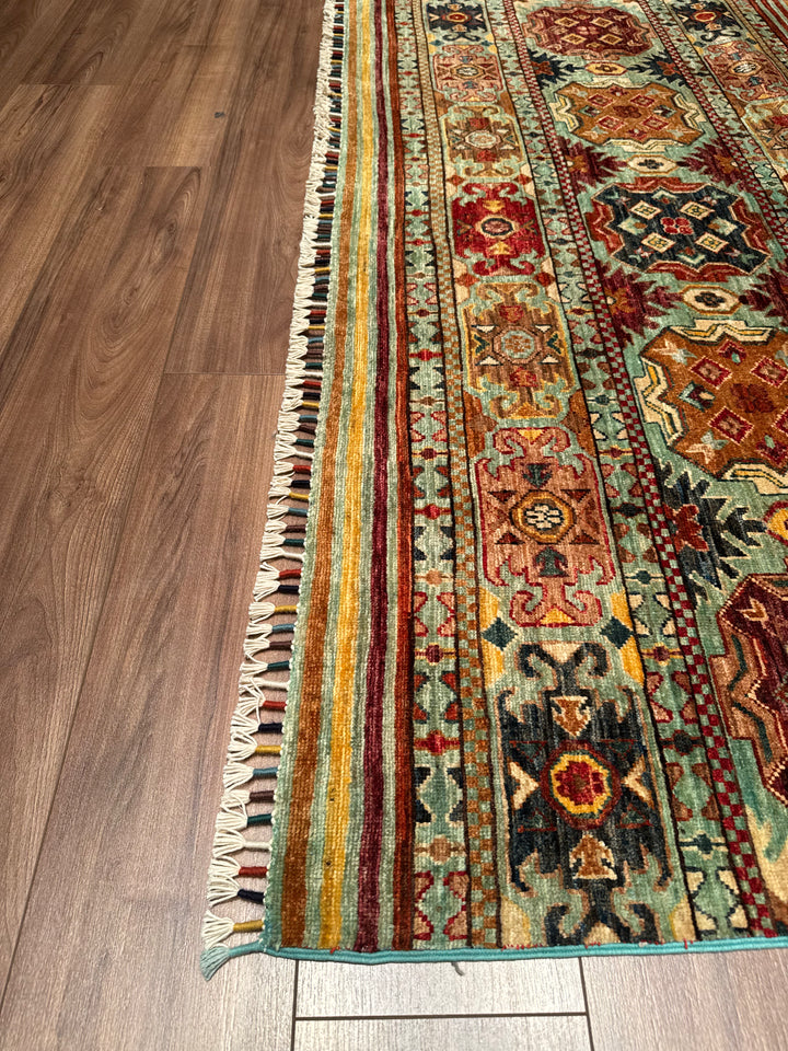 Khorjin Original Hand Woven Beige Vegetable Dyed Wool Carpet 175x230 4.03 Square Meters - 6x9 ft