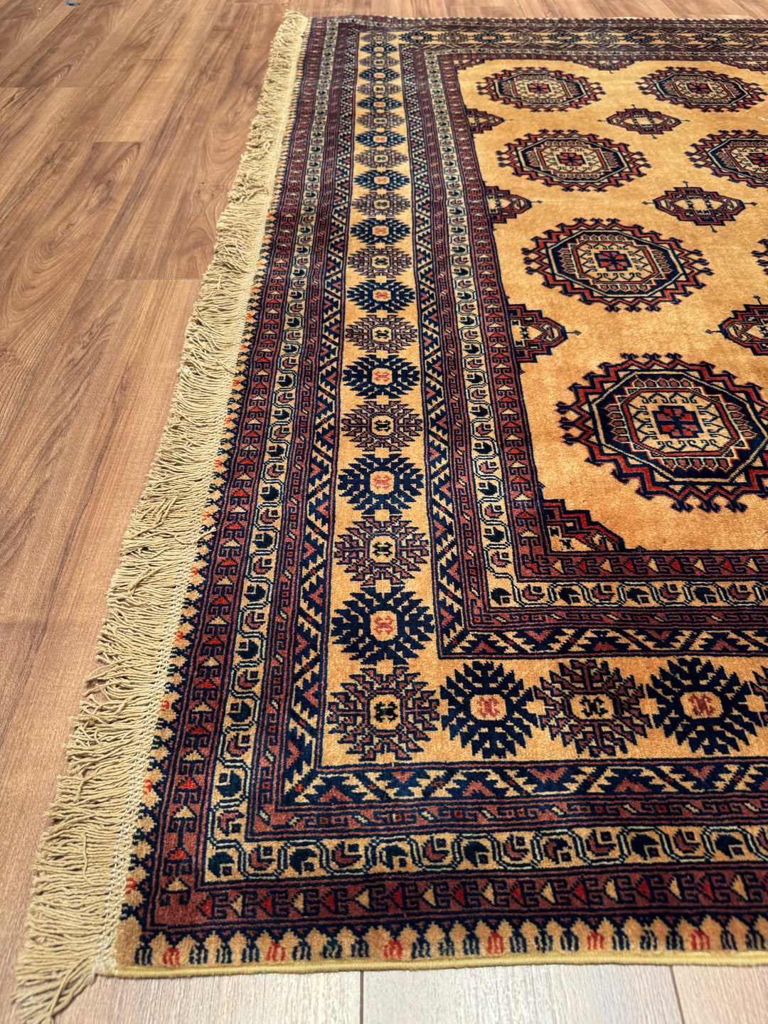 Afgan Halısı Bilcik Orijinal El Dokuması Kahverengi Kök Boya Yün 199x295 5.87 Metrekare - 7x10 ft