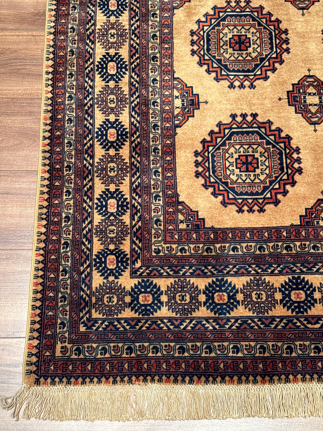 Afgan Halısı Bilcik Orijinal El Dokuması Kahverengi Kök Boya Yün 199x295 5.87 Metrekare - 7x10 ft