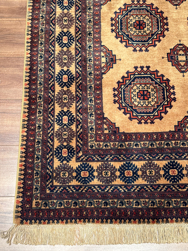 Afgan Halısı Bilcik Orijinal El Dokuması Kahverengi Kök Boya Yün 199x295 5.87 Metrekare - 7x10 ft