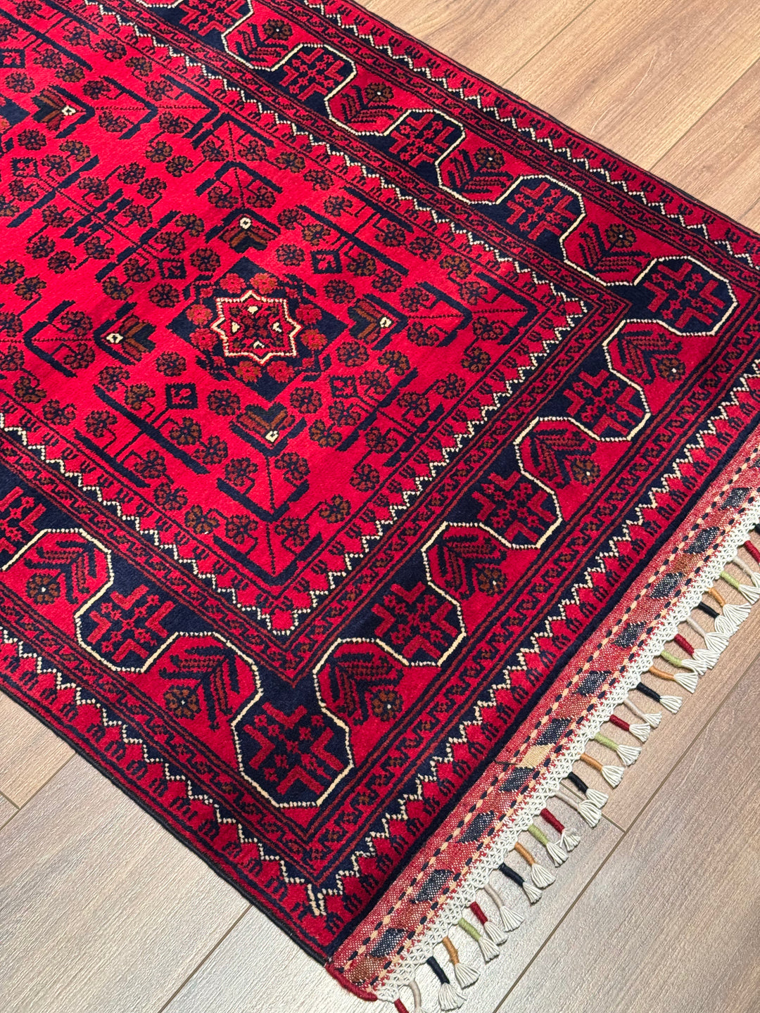 Afghan Rug Hamyap Runner Original Hand Woven Vegetable Dyed Wool 0.82x383 3.14 Square Meters - 3x13 ft