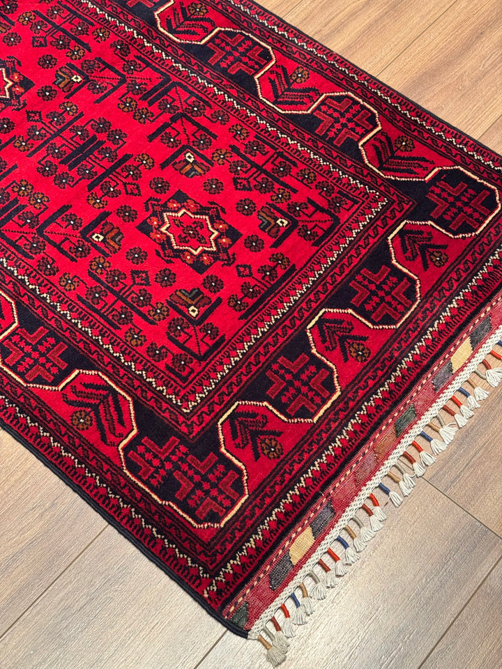 Afghan Rug Hamyap Runner Original Hand Woven Vegetable Dyed Wool 0.79x382 3.02 Square Meters - 3x13 ft