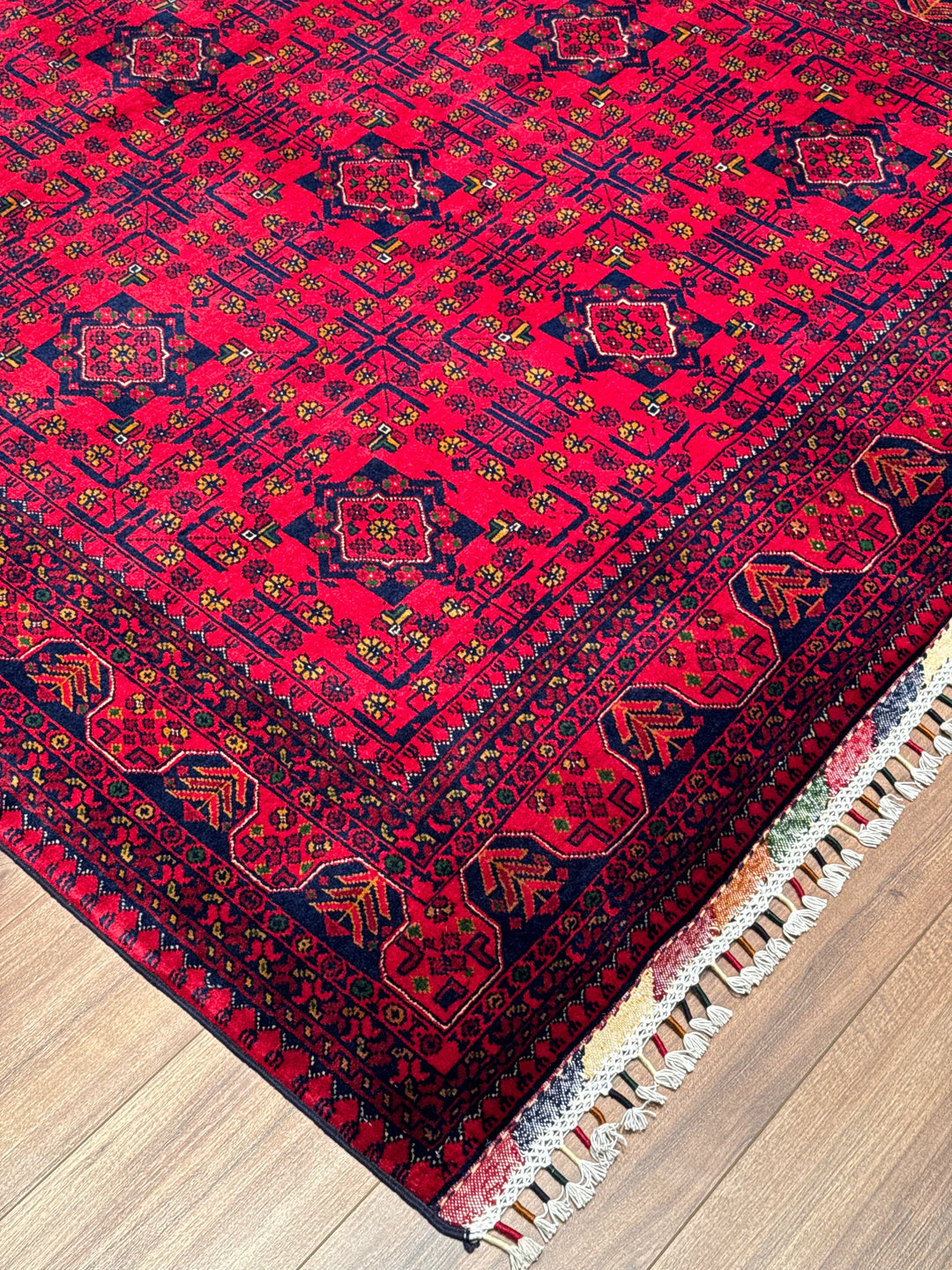 Afgan Halısı Hamyap Orijinal El Dokuması Kök Boya Yün 175x248 4.34 Metrekare - 5x7 ft