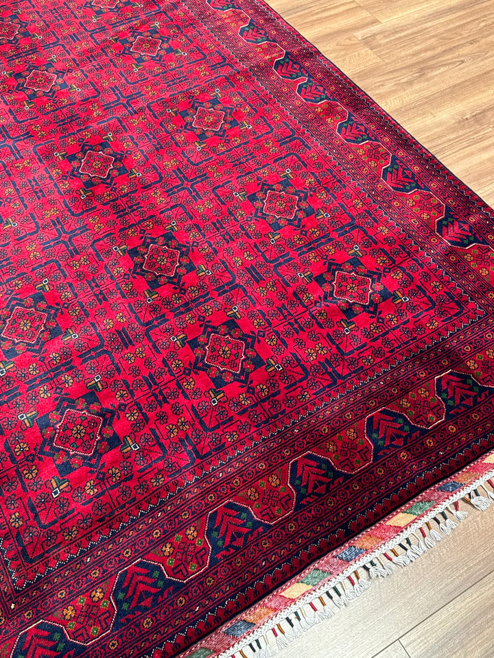 Afghan Carpet Hamyap Original Hand-Woven Vegetable Dyed Wool 163x244 3.98 Square Meters - 5x7 ft