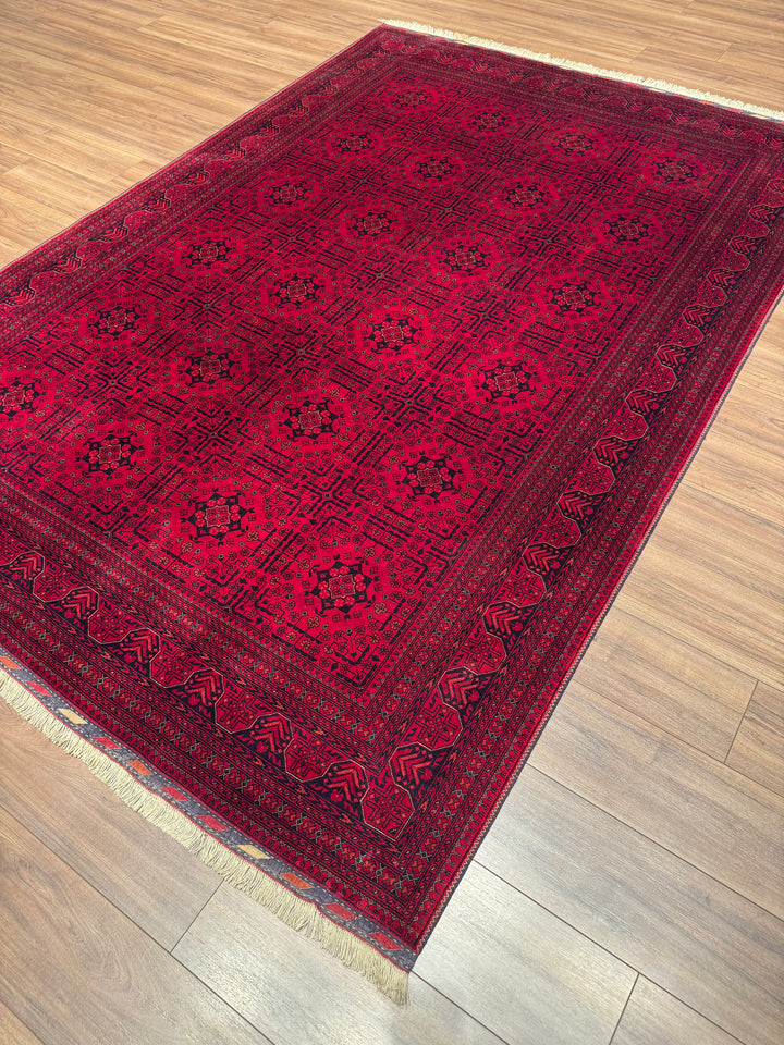 Afghan Carpet Bilcik Original Hand-Woven Vegetable Dyed Wool 197x289 5.69 Square Meters - 7x10 ft