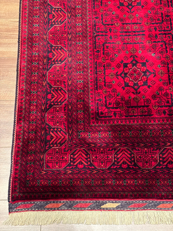 Afghan Carpet Bilcik Original Hand-Woven Vegetable Dyed Wool 197x289 5.69 Square Meters - 7x10 ft