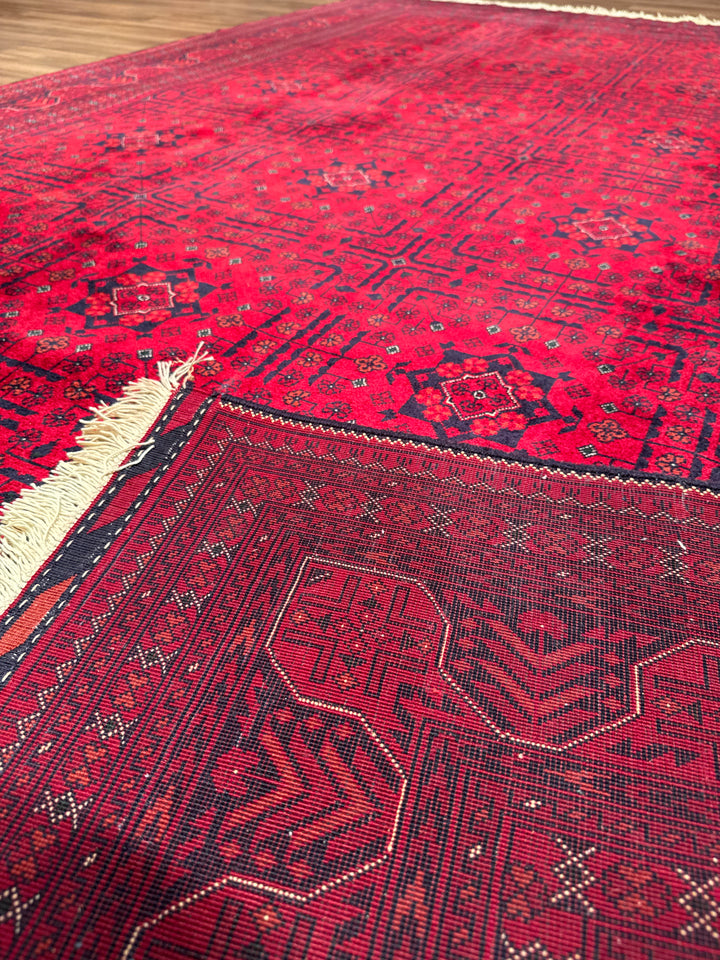 Afghan Carpet Bilcik Original Hand-Woven Vegetable Dyed Wool 197x289 5.69 Square Meters - 7x10 ft