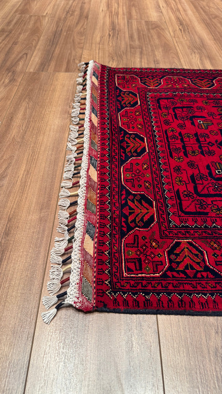 Afghan Carpet Hamyap Runner Original Hand Woven Vegetable Dyed Wool 0.87x289 2.51 Square Meters - 3x9 ft