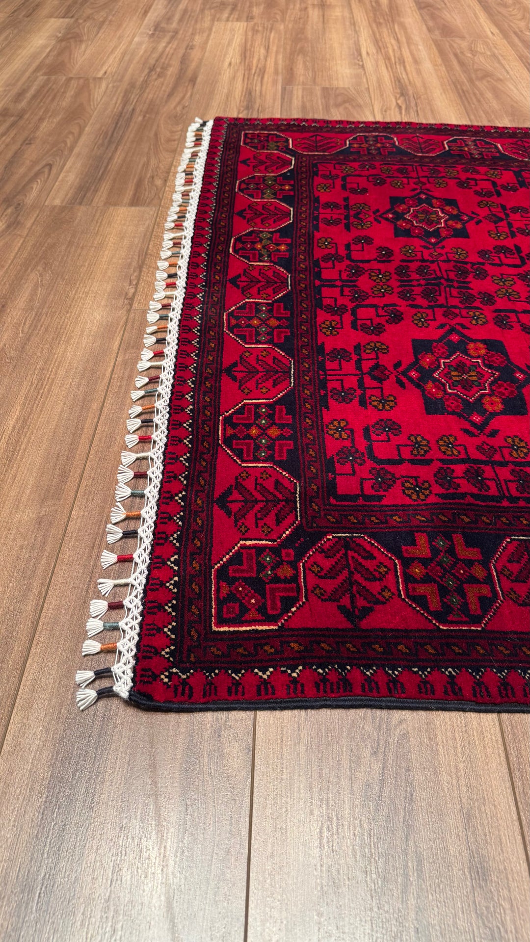 Afghan Carpet Hamyap Original Hand Woven Vegetable Dyed Wool 117x179 2.09 Square Meters - 3x5 ft