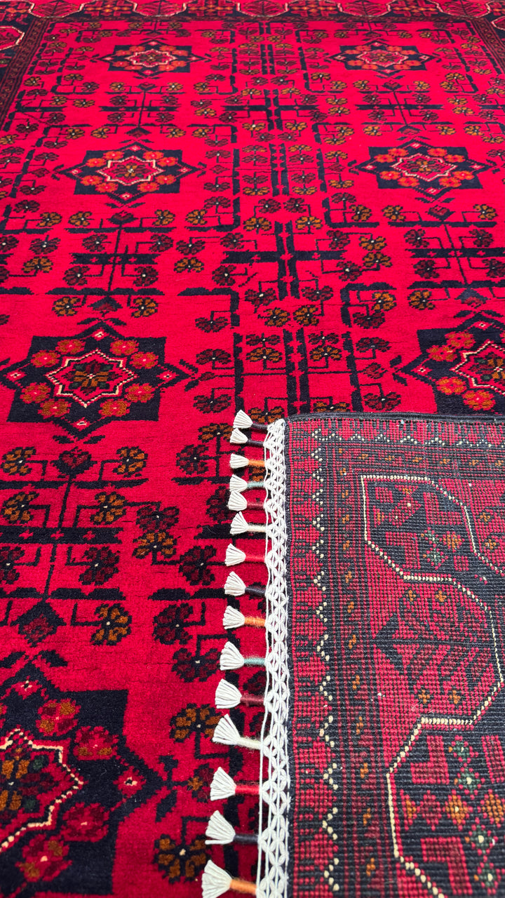 Afghan Carpet Hamyap Original Hand Woven Vegetable Dyed Wool 117x179 2.09 Square Meters - 3x5 ft