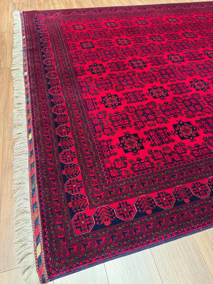 Afgan Halısı Bilcik Orijinal El Dokuması Kök Boya Yün 251x345 8.66 Metrekare - 8x12 ft