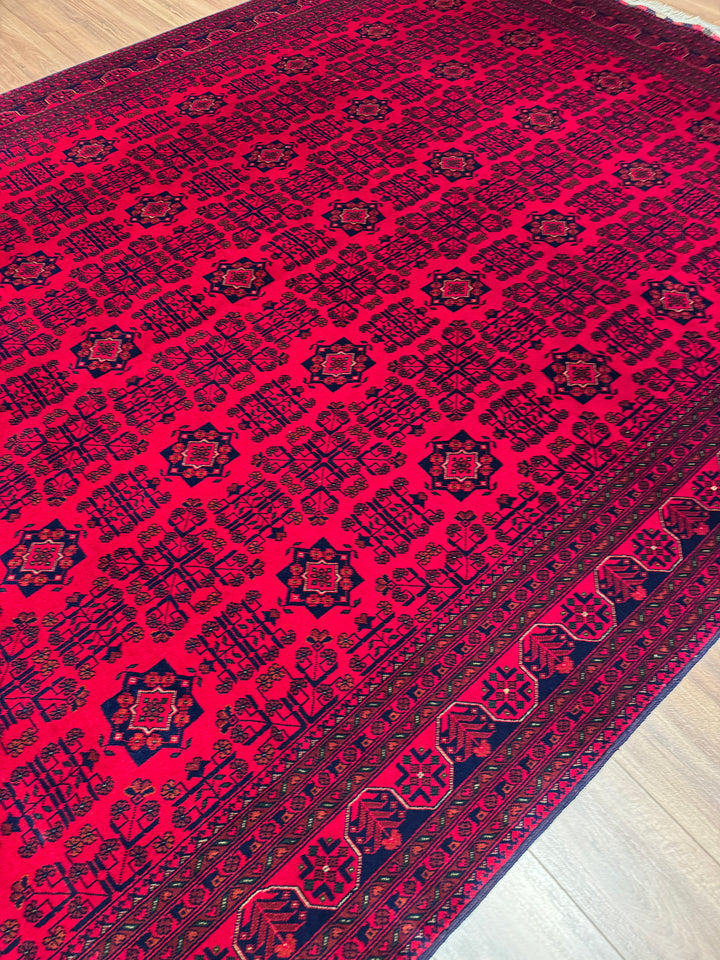 Afgan Halısı Bilcik Orijinal El Dokuması Kök Boya Yün 251x345 8.66 Metrekare - 8x12 ft