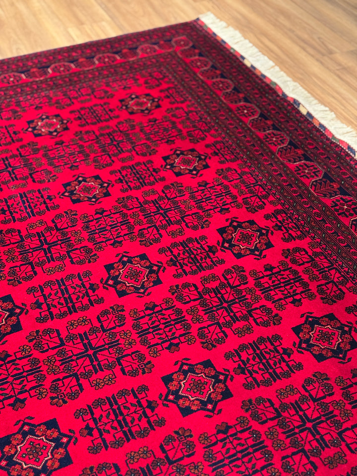Afgan Halısı Bilcik Orijinal El Dokuması Kök Boya Yün 251x345 8.66 Metrekare - 8x12 ft