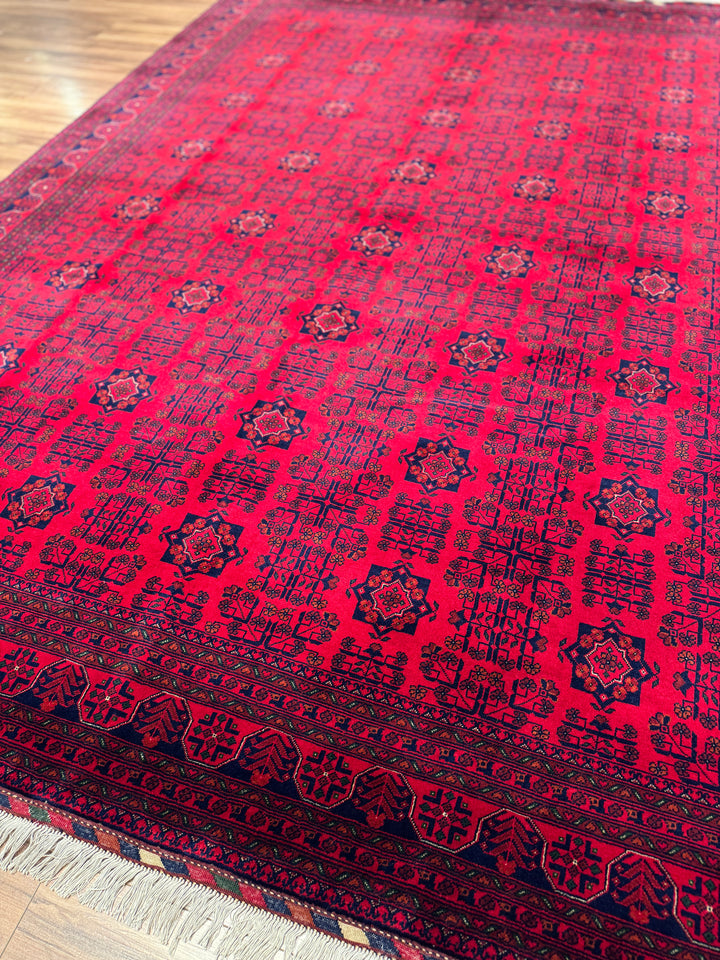 Afgan Halısı Bilcik Orijinal El Dokuması Kök Boya Yün 251x345 8.66 Metrekare - 8x12 ft