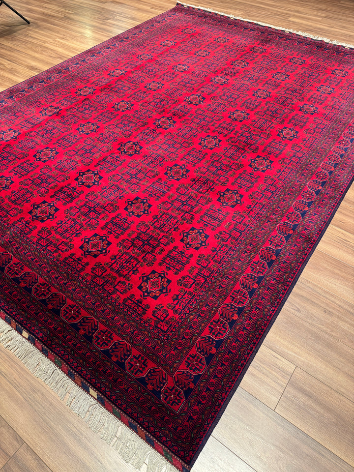 Afgan Halısı Bilcik Orijinal El Dokuması Kök Boya Yün 251x345 8.66 Metrekare - 8x12 ft