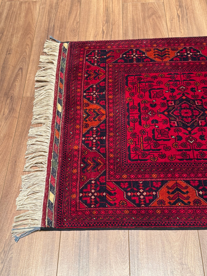 Afgan Halısı Yolluk Bilcik Orijinal El Dokuması Kök Boya Yün 0.83x401 3.33 Metrekare - 3x13 ft