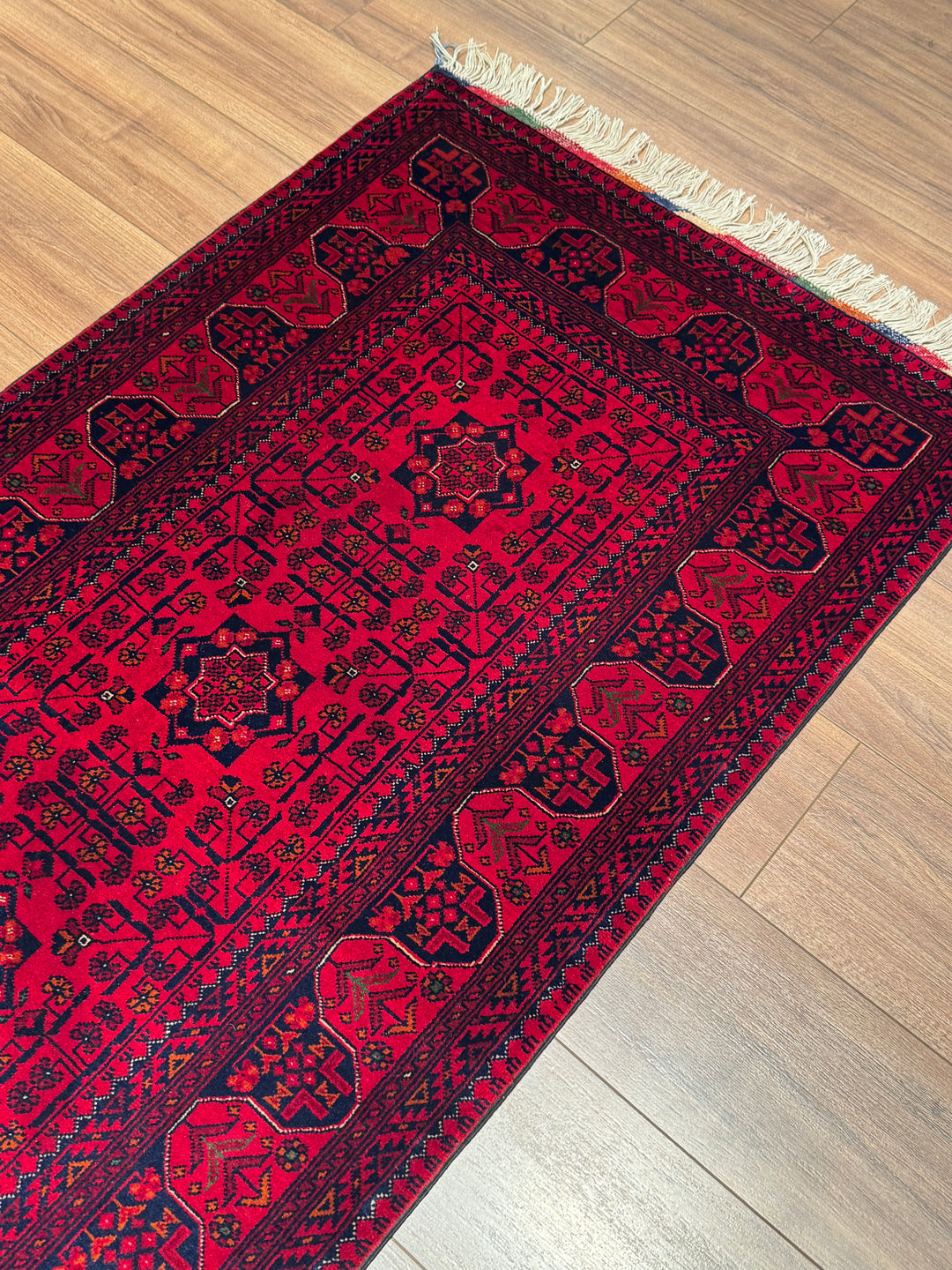 Afgan Halısı Yolluk Bilcik Orijinal El Dokuması Kök Boya Yün 0.84x304 2.55 Metrekare - 3x10 ft