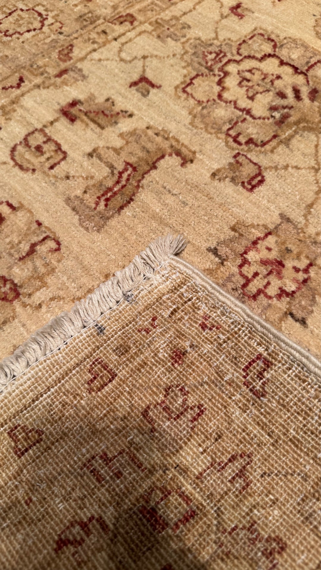 Uşak Original Hand Woven Pastel Vegetable Dyed Wool Carpet 0.94x146 1.37 Square Meters - 3x5 ft